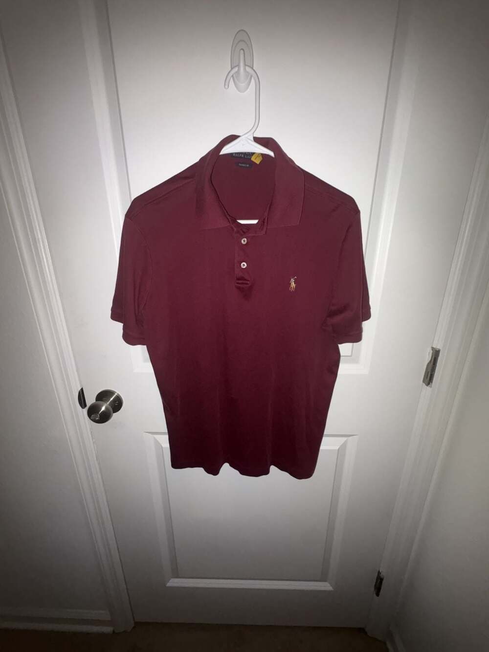 Polo Ralph Lauren Classic Fit Polo Shirt Size M Burgundy